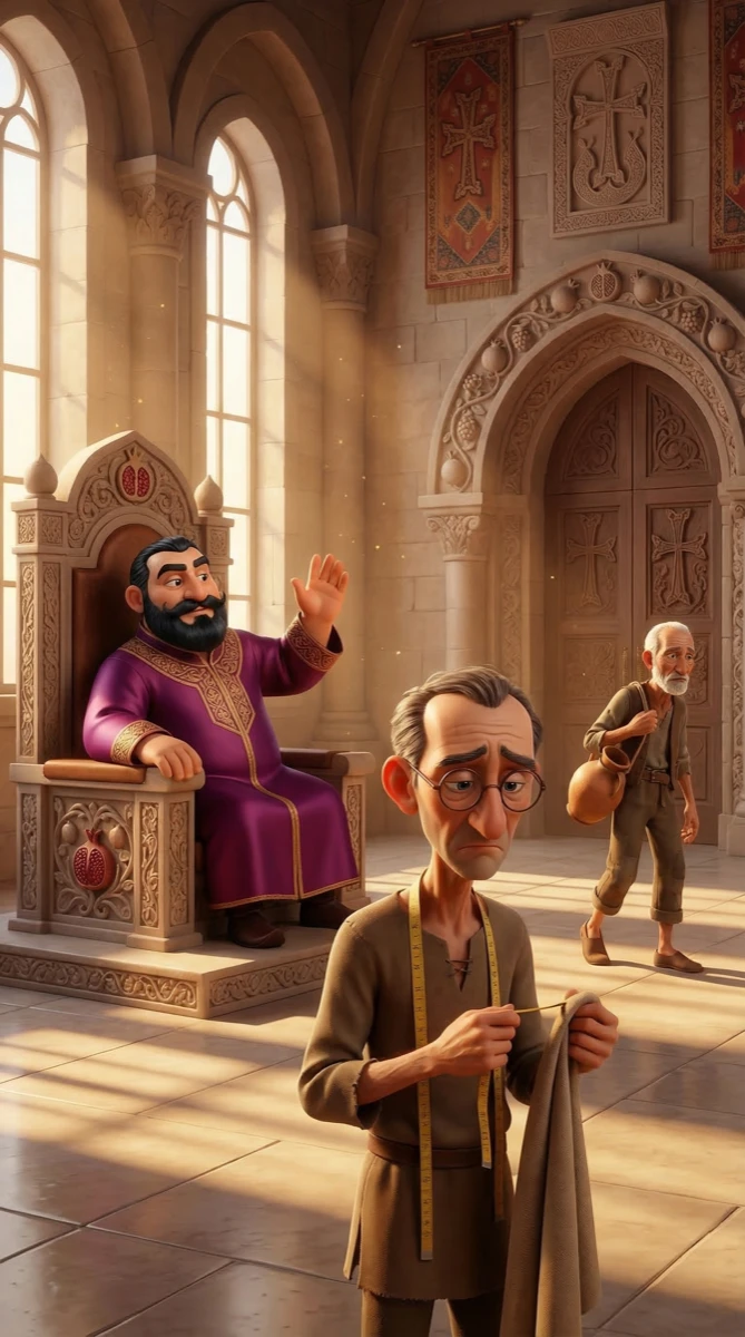 Palace courtyard at dusk